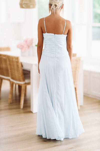 Beauty Bliss Maxi Gown Light Blue FINAL SALE