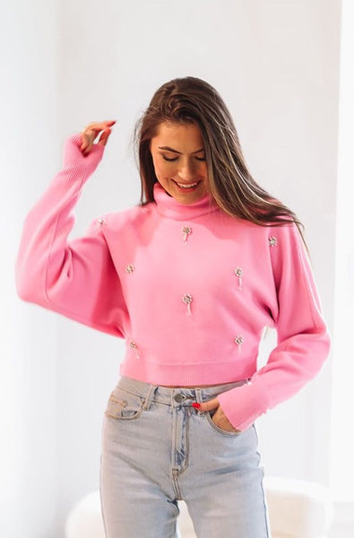 Pink polo outlet sweater