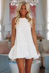 Tea and Biscuits Mini Dress - White