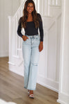 HAZEL & OLIVE 90's Vintage Jeans - Light Wash