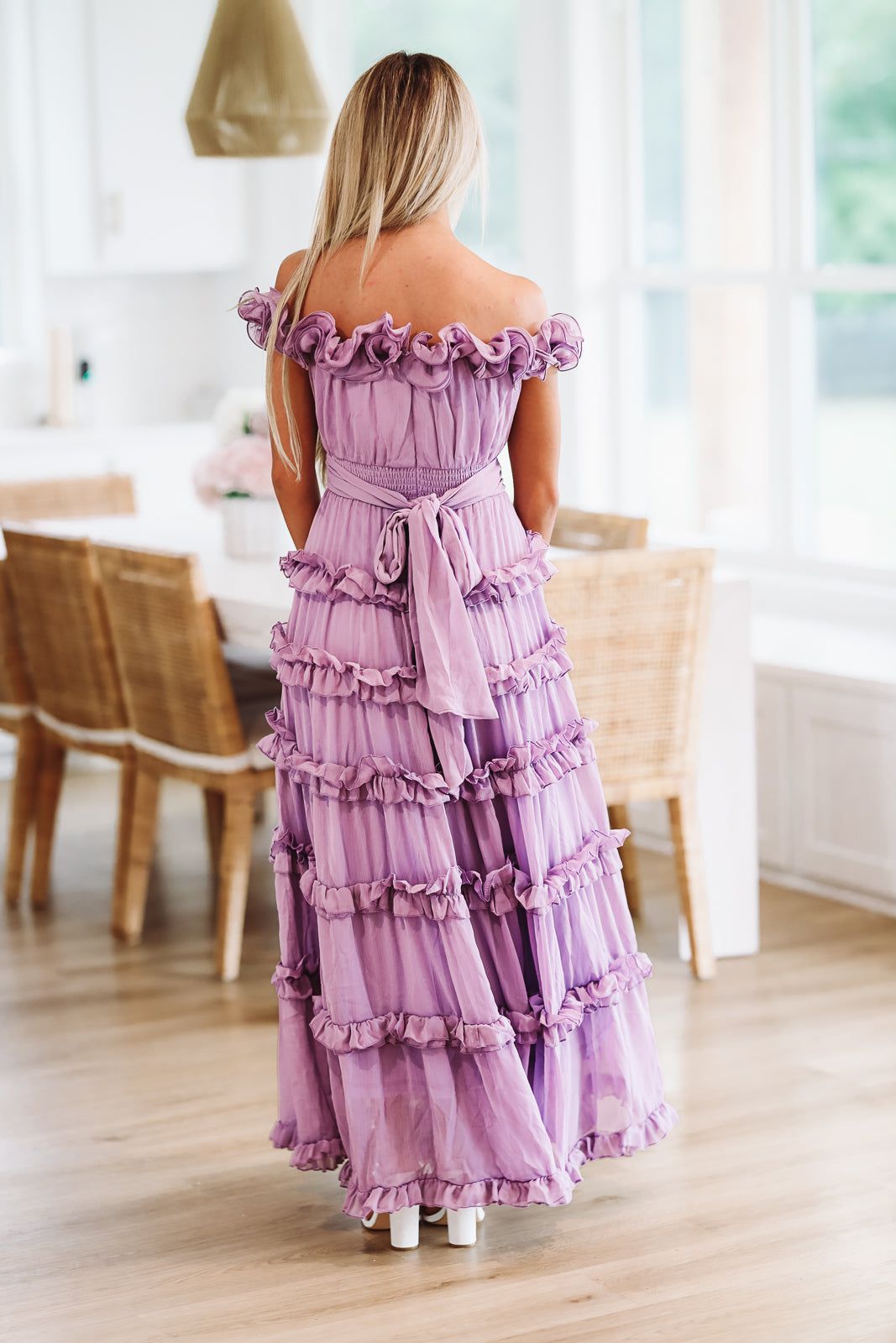 All the Attention Maxi Gown Lavender