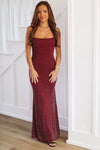 HAZEL & OLIVE Always Worth It Maxi Dress - Burgundy