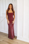 HAZEL & OLIVE Always Worth It Maxi Dress - Burgundy