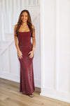 HAZEL & OLIVE Always Worth It Maxi Dress - Burgundy