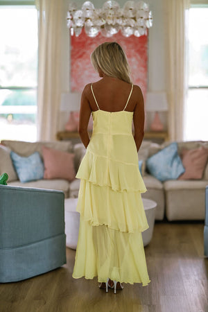 HAZEL & OLIVE Belle Maxi Dress - Yellow