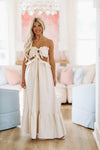 HAZEL & OLIVE Can't Be Friends Maxi Dress - Ivory