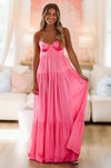 HAZEL & OLIVE Caviar Dreams Maxi Dress - Pink