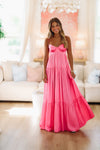 HAZEL & OLIVE Caviar Dreams Maxi Dress - Pink