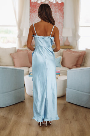 HAZEL & OLIVE Citrus Spice Maxi Dress - Blue