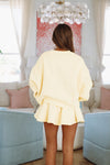 HAZEL & OLIVE Clouds of Yellow Mini Skort - Yellow