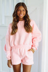 HAZEL & OLIVE Cozy Cuddles Sweatshirt - Pink