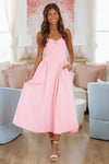 HAZEL & OLIVE Destene Maxi Dress - Pink