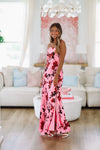 HAZEL & OLIVE Different Level Maxi Dress - Pink