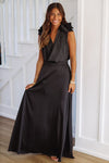 HAZEL & OLIVE Don't Blame Me Maxi Dress - Black