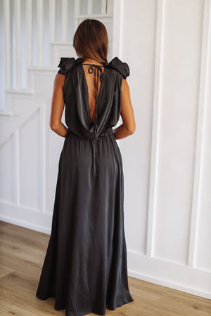 HAZEL & OLIVE Don't Blame Me Maxi Dress - Black