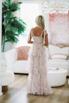 HAZEL & OLIVE Don't Make Me Blush Maxi Gown - Blush Pink