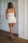 HAZEL & OLIVE Endless Ribbons Mini Skort - Ivory