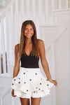 HAZEL & OLIVE Enjoy the Journey Mini Skirt - Cream