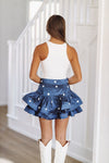 HAZEL & OLIVE Enjoy the Journey Mini Skirt - Navy