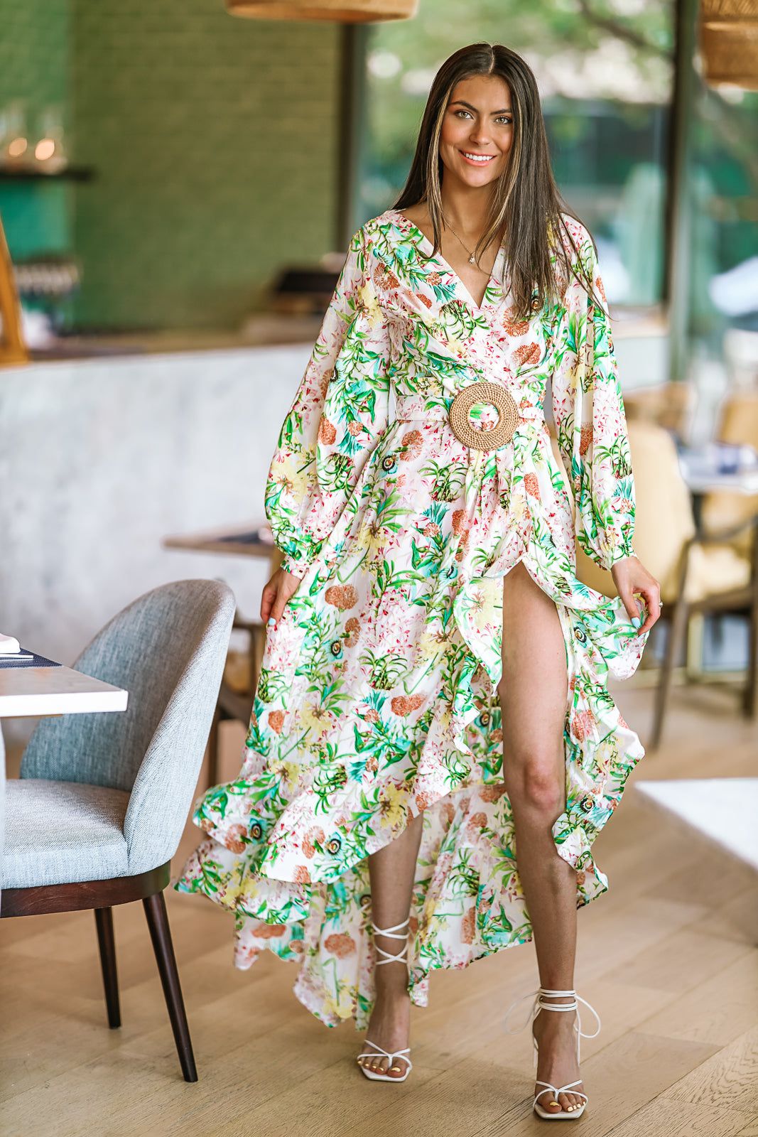 Falling for Floral Maxi Dress - Multi