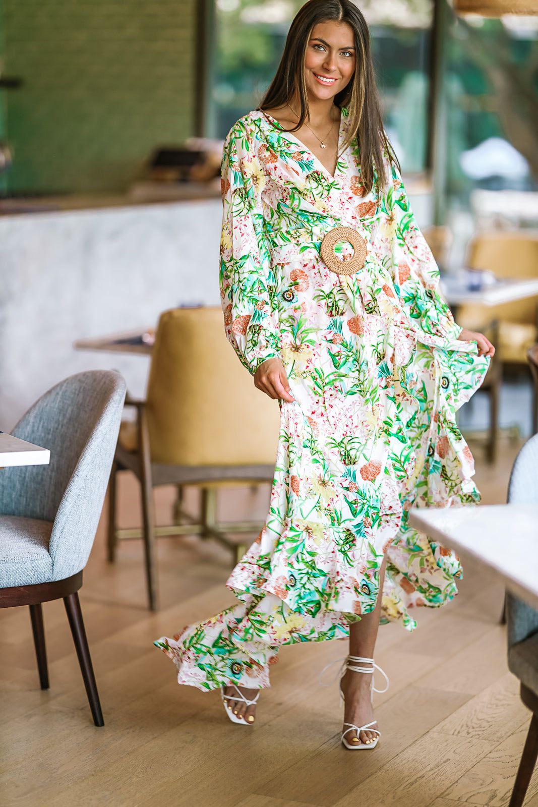 Falling for Floral Maxi Dress - Multi