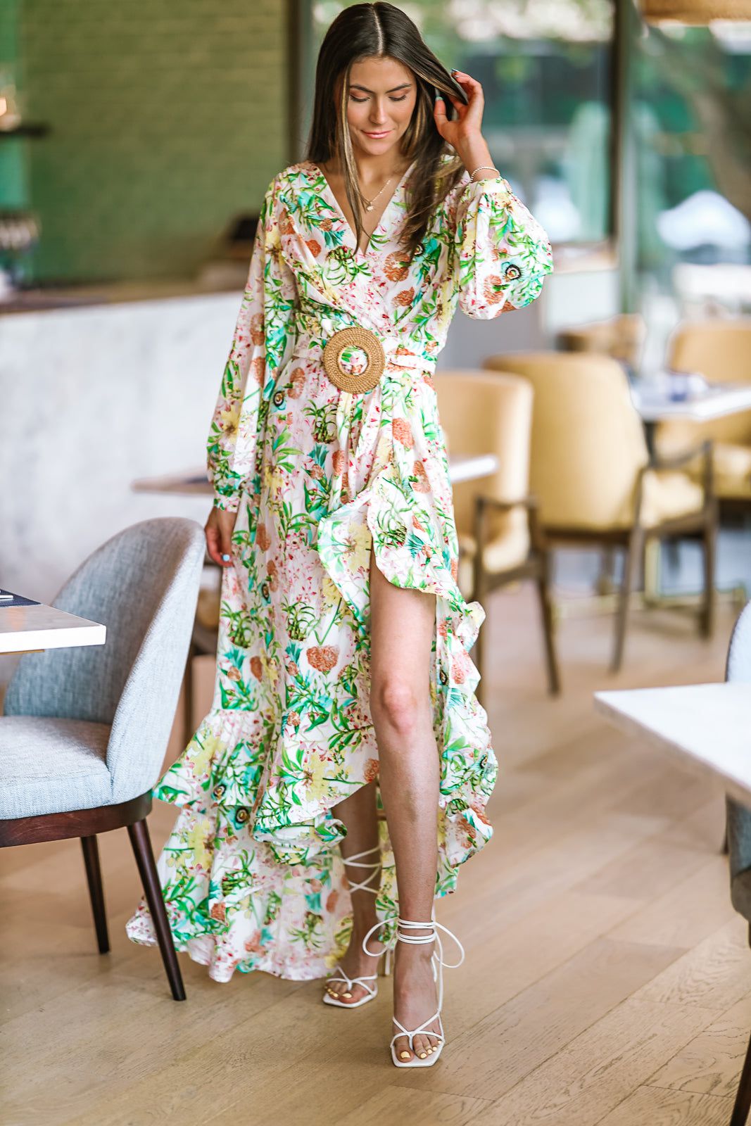 Falling for Floral Maxi Dress - Multi