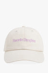 HAZEL & OLIVE Favorite Daughter Classic Logo Baseball Hat -Khaki and Lavender