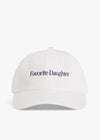 HAZEL & OLIVE Favorite Daughter Classic Logo Baseball Hat - White