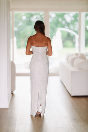 HAZEL & OLIVE Feeling Epic Maxi Dress - White