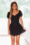 HAZEL & OLIVE Follow Your Dreams Mini Dress - Black