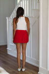 HAZEL & OLIVE Give Them Girly Skort - Red