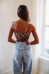 HAZEL & OLIVE Good American Sweetheart Bodysuit - Leopard