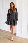 HAZEL & OLIVE Got To Go Mini Dress - Black