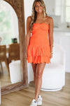 HAZEL & OLIVE Harmony Mini Dress - Orange