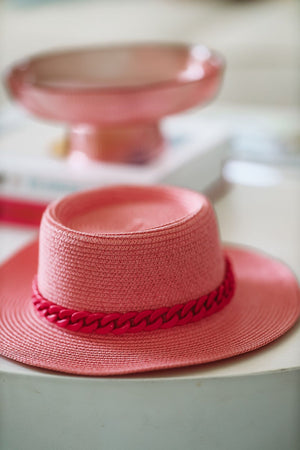 HAZEL & OLIVE Hit the Beach Sun Hat - Pink