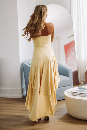 HAZEL & OLIVE Honey Blossom Maxi Dress - Yellow