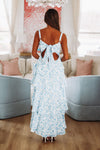 HAZEL & OLIVE In A Romance Maxi Dress - Blue and White