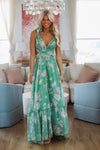 HAZEL & OLIVE In the Courtyard Maxi Dress - Green