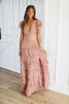 HAZEL & OLIVE In Too Deep Maxi Dress - Dusty Rose