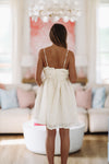 HAZEL & OLIVE Isn't It Romantic Mini Dress - Ivory