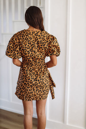 HAZEL & OLIVE It's My Perspective Mini Dress - Leopard