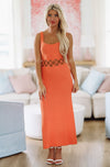 HAZEL & OLIVE Just For You Midi Dress - Orange