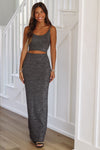 HAZEL & OLIVE Just Woah Maxi Skirt - Black