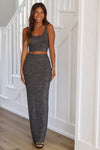 HAZEL & OLIVE Just Woah Maxi Skirt - Black