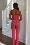 HAZEL & OLIVE Keep It Amusing Knit Pants - Pink