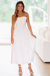 HAZEL & OLIVE Kind Hearted Maxi Dress - White