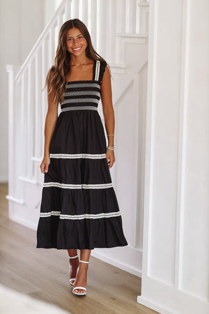 HAZEL & OLIVE Lola in Black Maxi Dress - Black