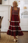 HAZEL & OLIVE Lola in Burgundy Maxi Dress - Burgundy