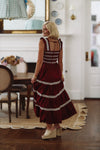 HAZEL & OLIVE Lola in Burgundy Maxi Dress - Burgundy