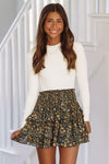 HAZEL & OLIVE Meant to Be Mini Skirt - Navy